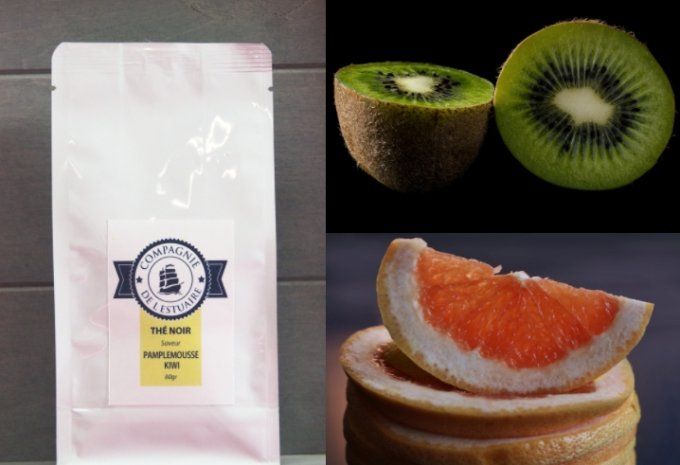 Thé Noir Saveur Pamplemousse Kiwi